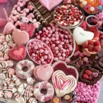 Valentine's Dessert and Candy Charcuterie Board