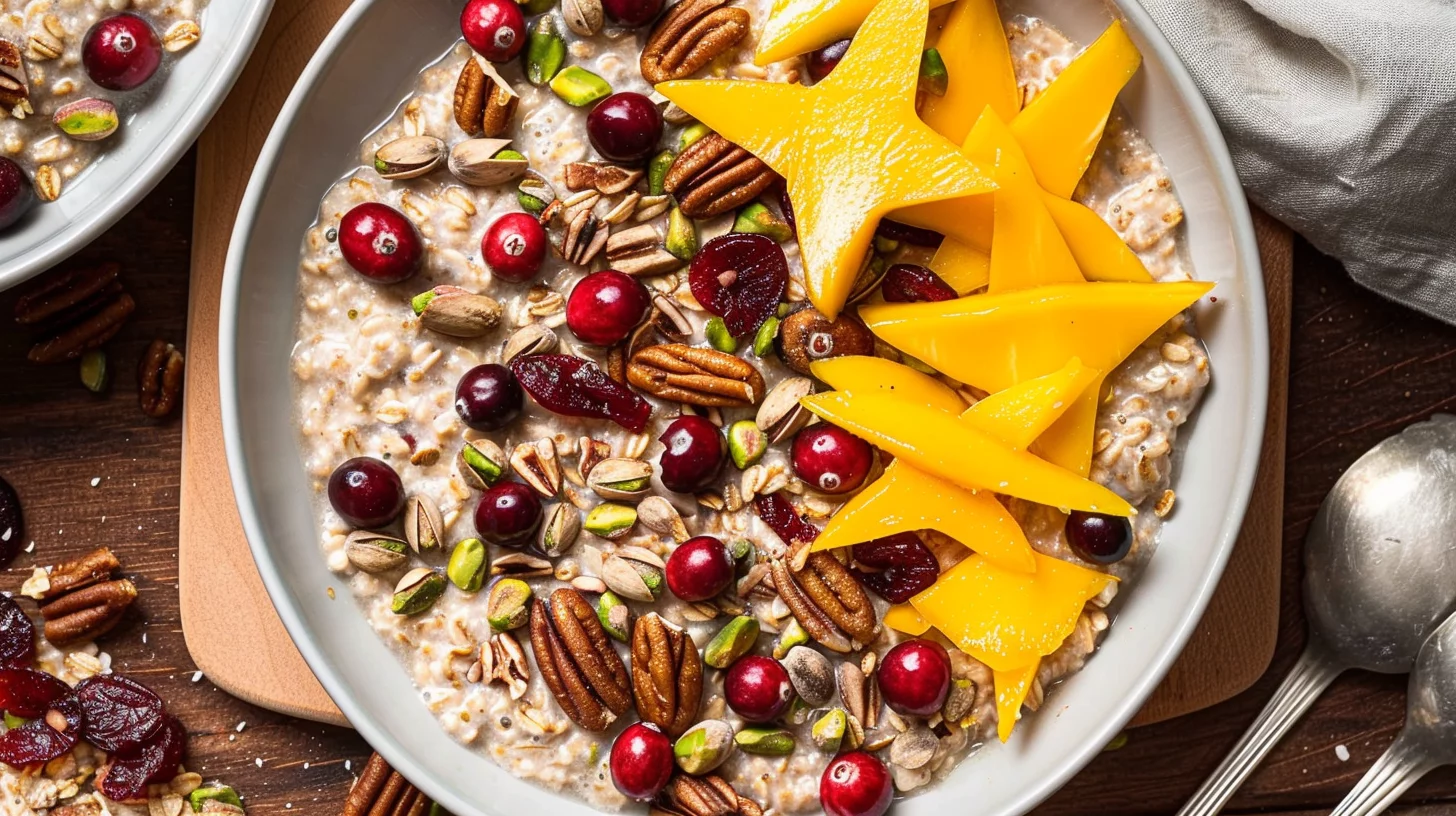 Cranberry Pistachio Overnight Oats