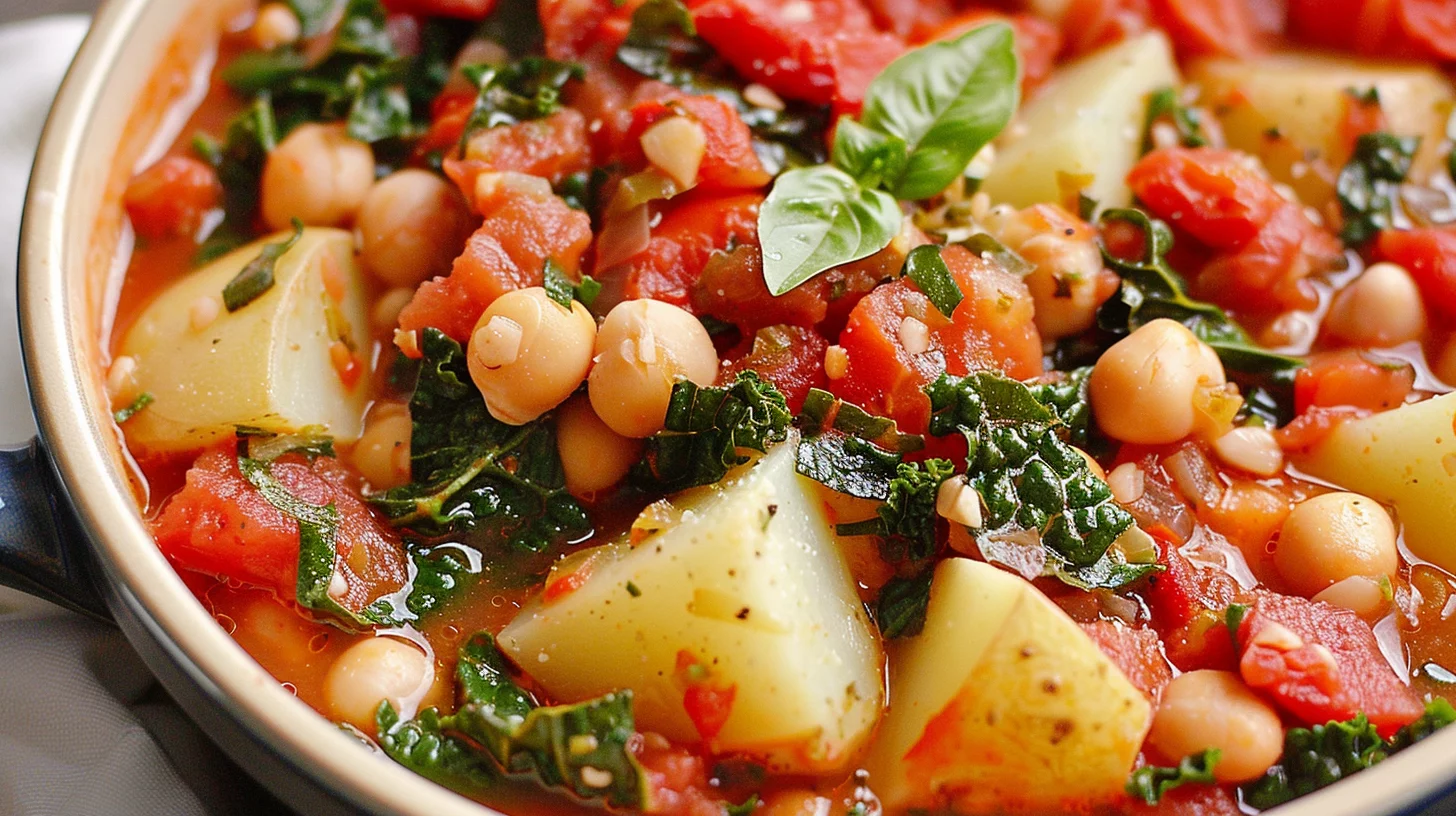 Italian White Bean Kale Tomato Stew