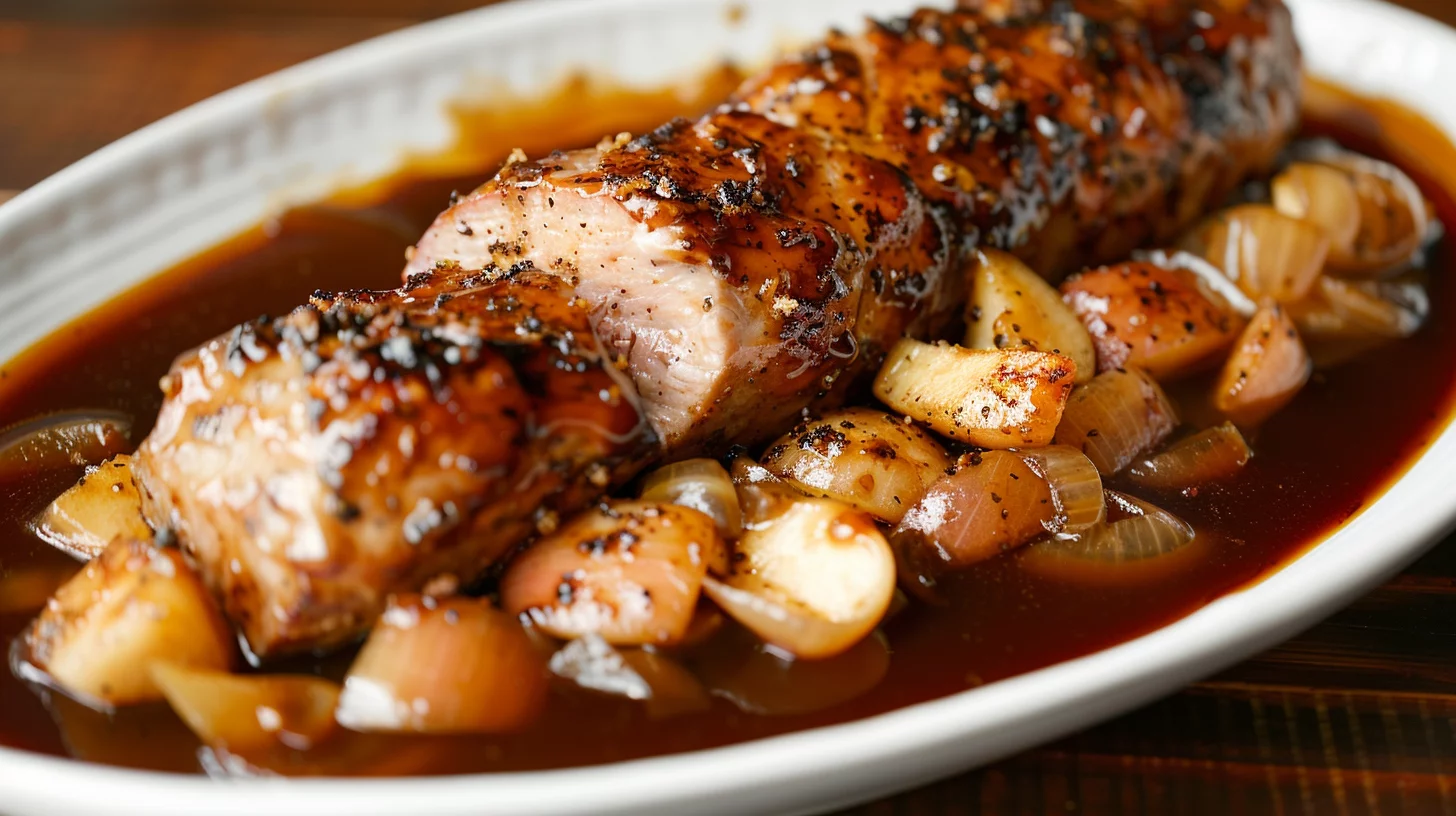 Maple Dijon Pork Tenderloin With Apples