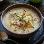 Roasted Cauliflower Apple Soup With Thyme