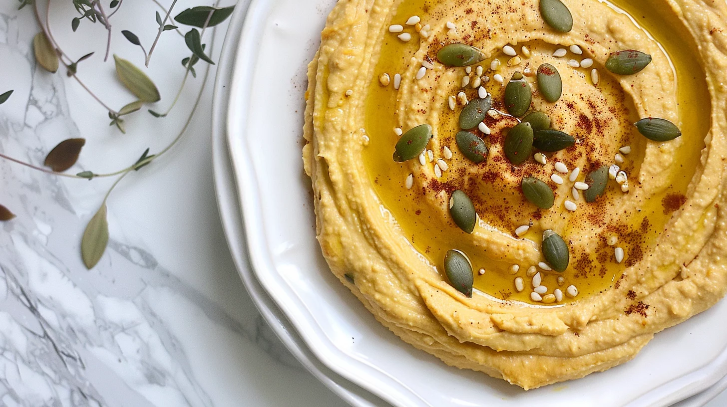 Roasted Pumpkin White Bean Hummus