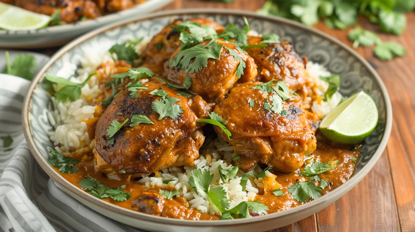 Spiced Pumpkin Mole Chicken Bowls