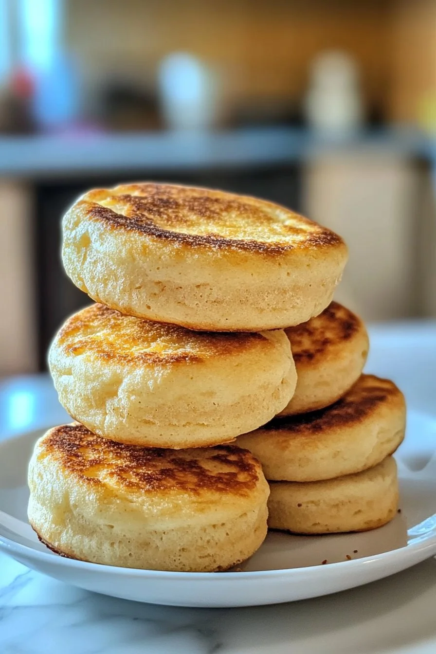 Sourdough Discard English Muffins