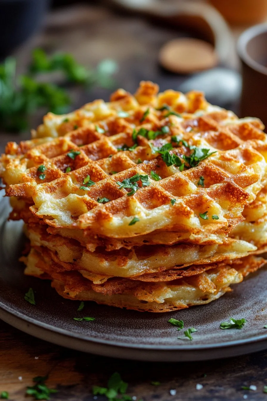 Savory Hashbrown Chaffles