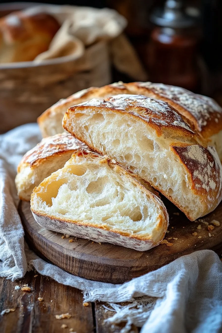 Rustic Italian Crusty Bread