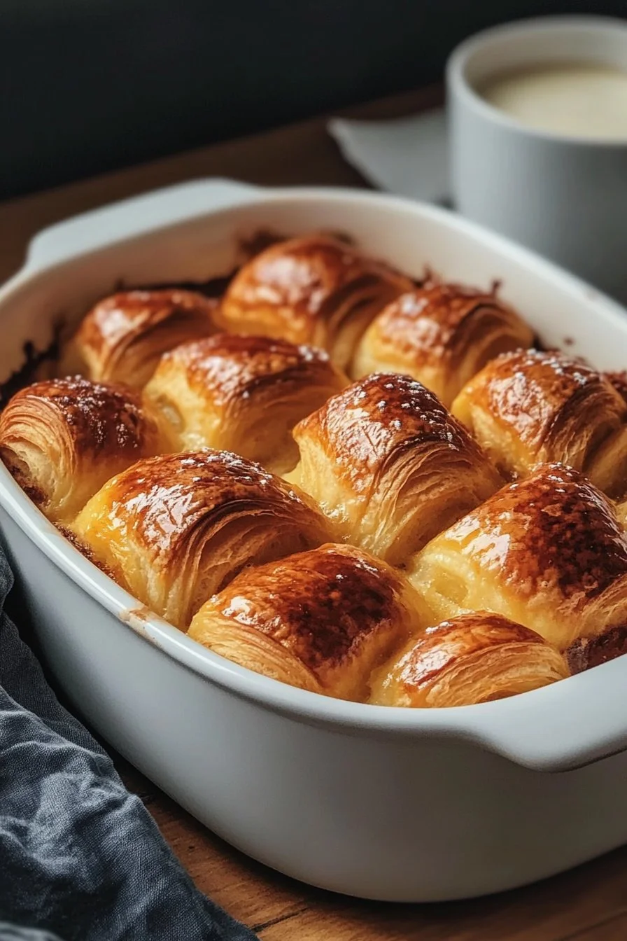 French Toast Casserole with Croissants