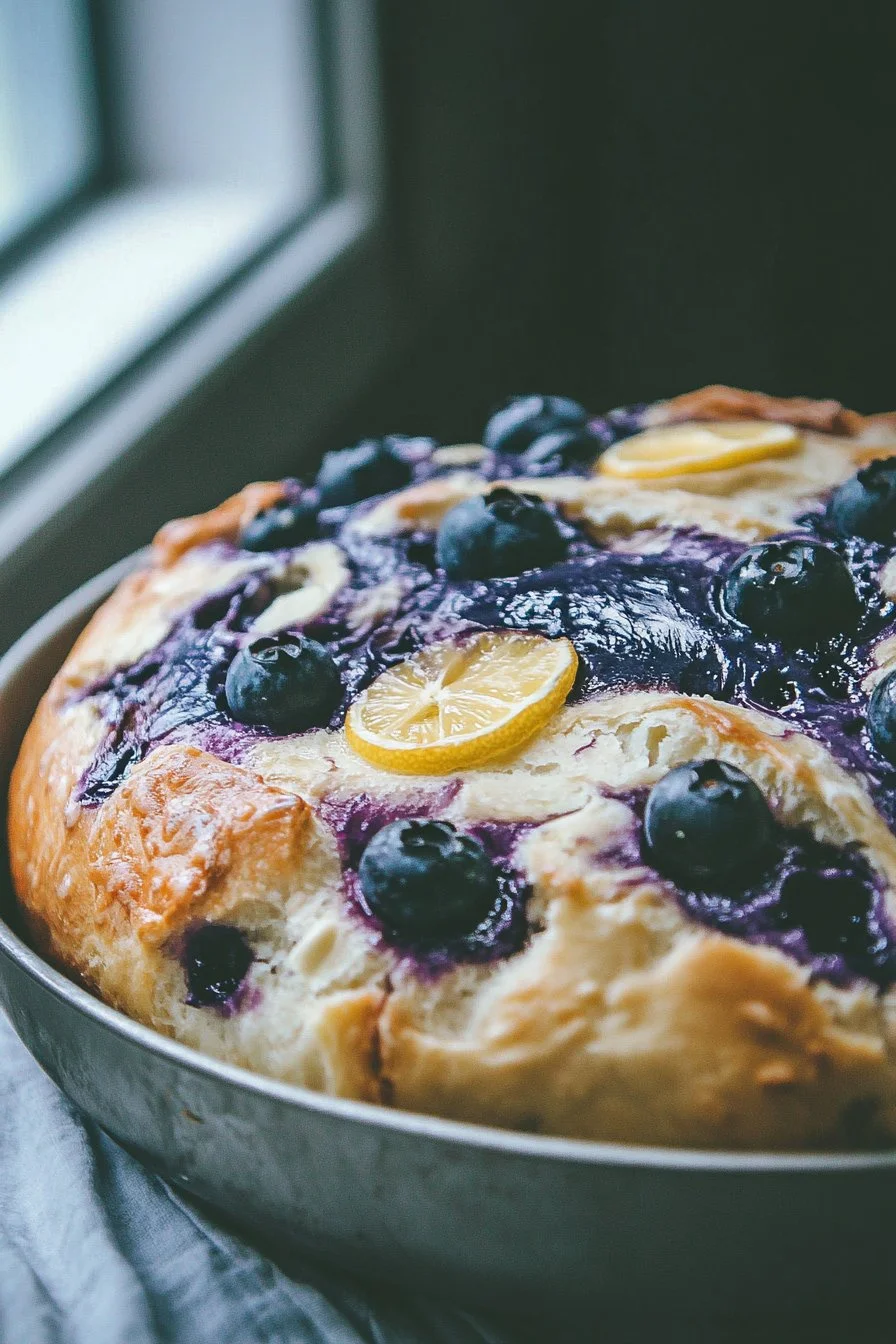 Blueberry Lemon Cream Cheese Sourdough Bread