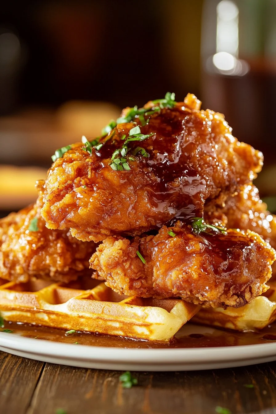 Southern Fried Chicken and Waffles
