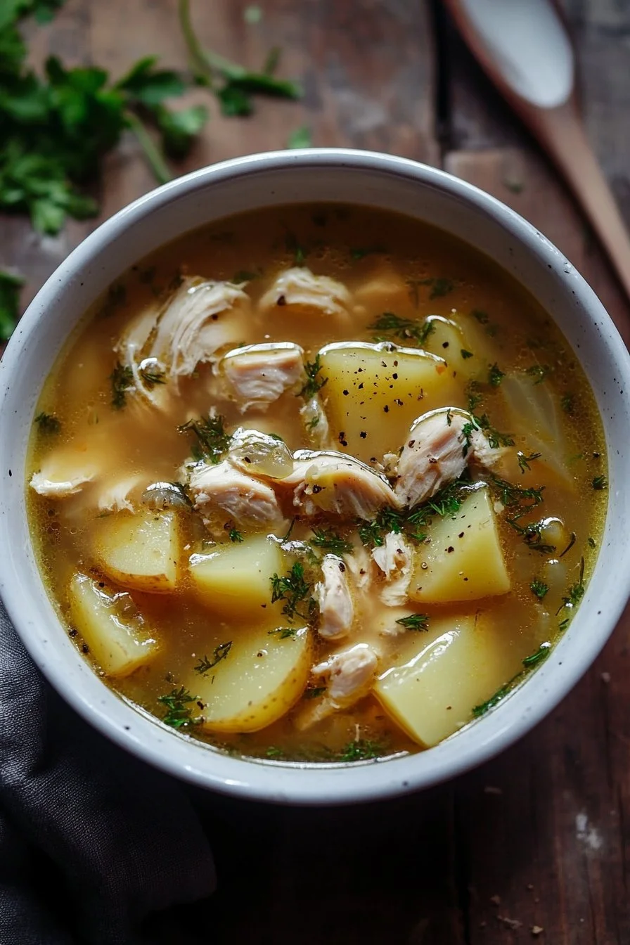 Comforting Chicken Soup with Potatoes