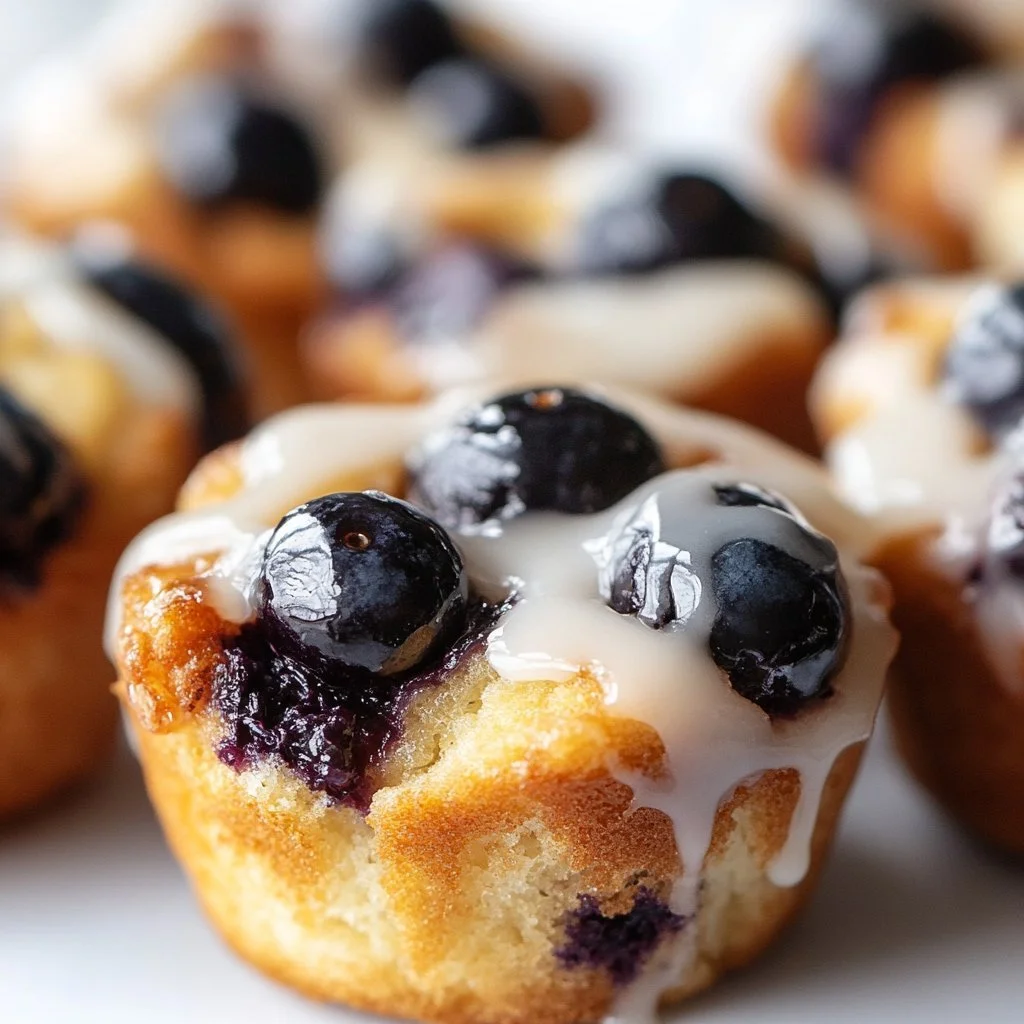 Blueberry monkey bread muffins baked to perfection with fresh blueberries