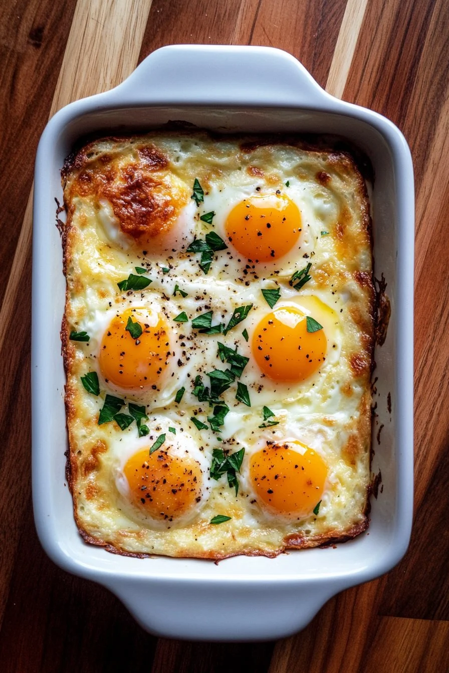 Baked Cottage Cheese Eggs