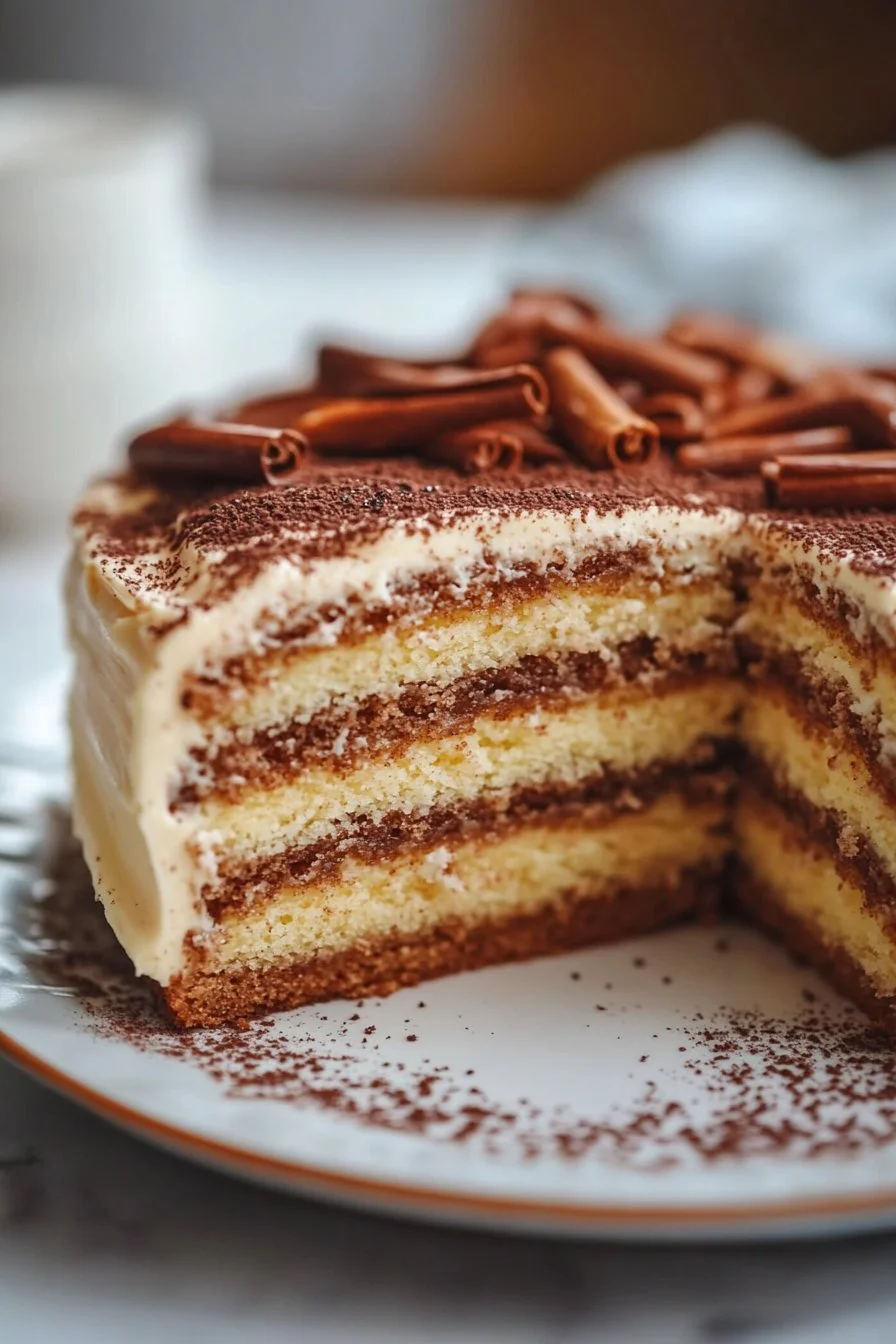 Cinnamon Swirl Protein Cake