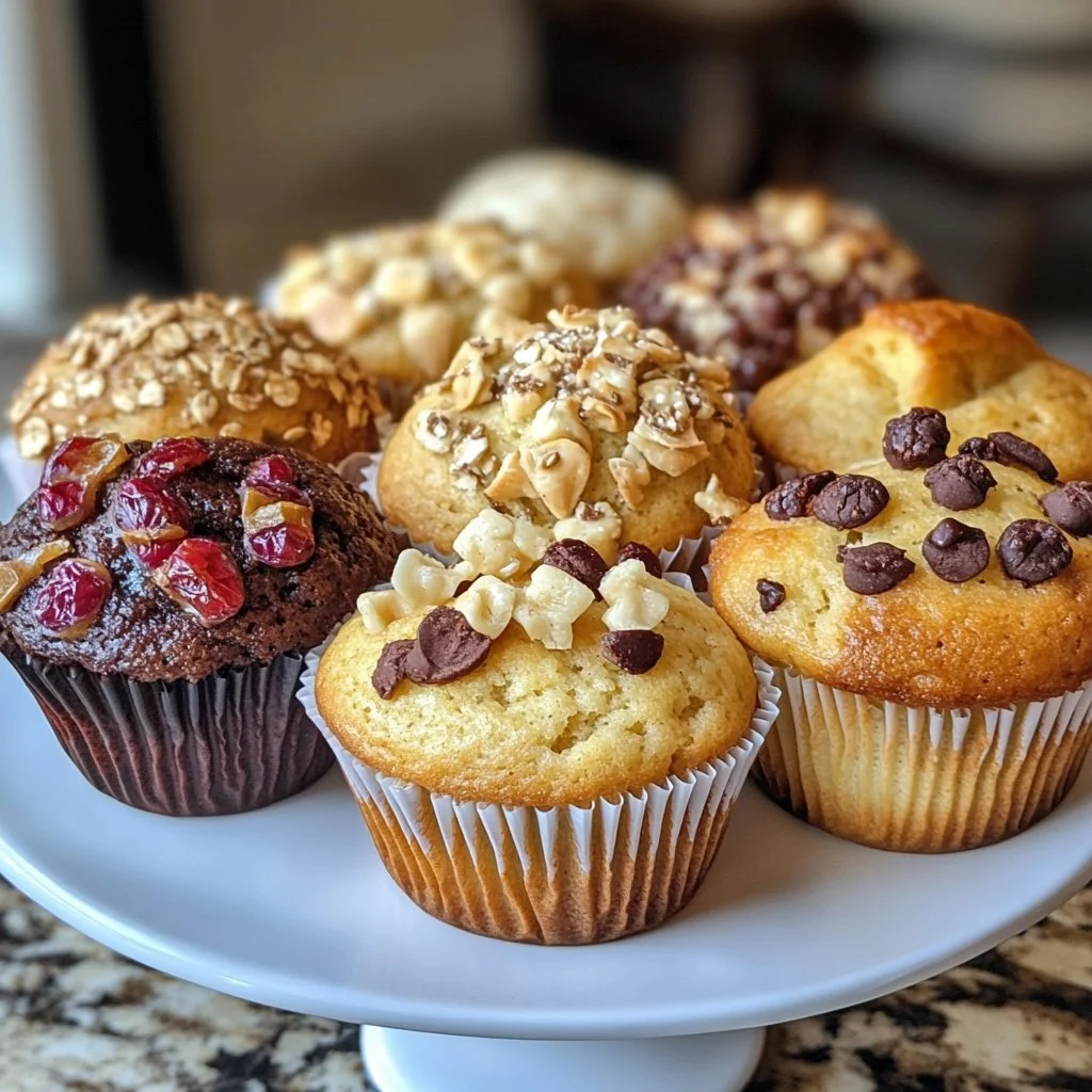 An assortment of healthy muffins made with wholesome ingredients for a nutritious snack