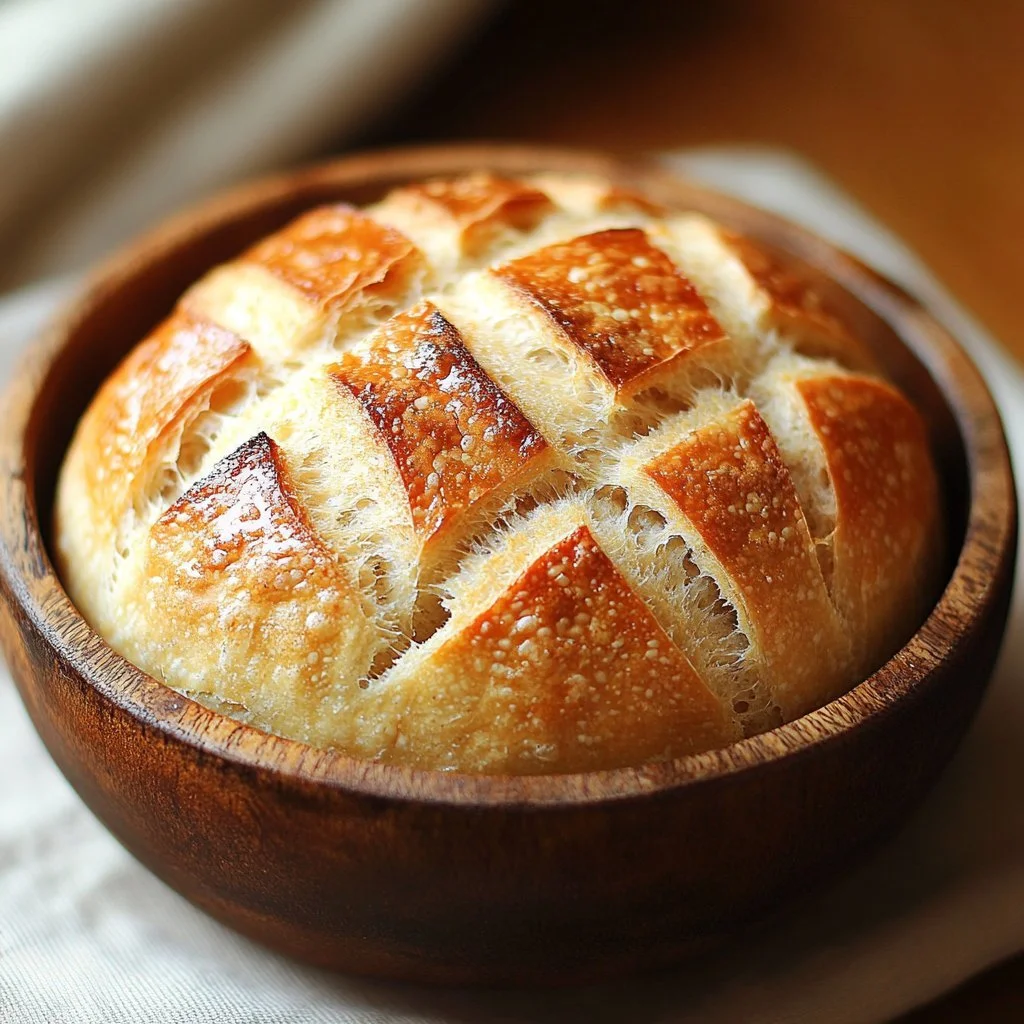 Keto Sourdough Bread fresh out of the oven, low-carb and gluten-free