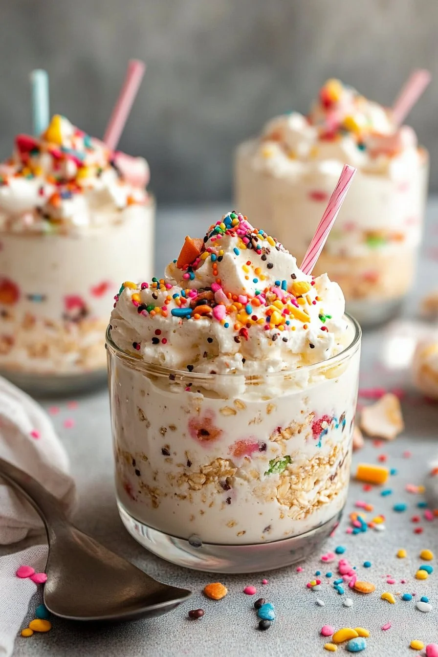 Birthday Cake Overnight Oats