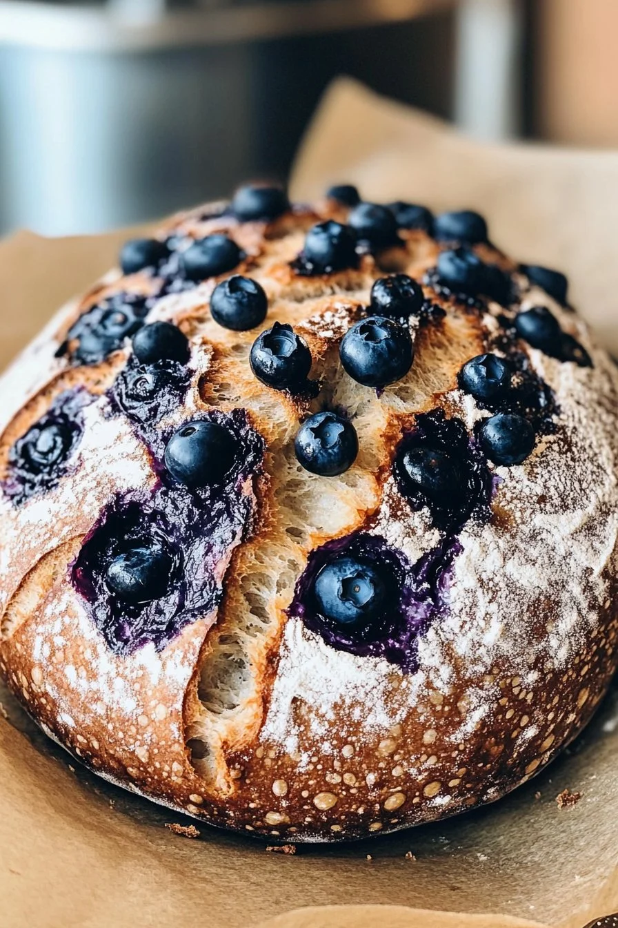 Lemon Blueberry Sourdough Bread