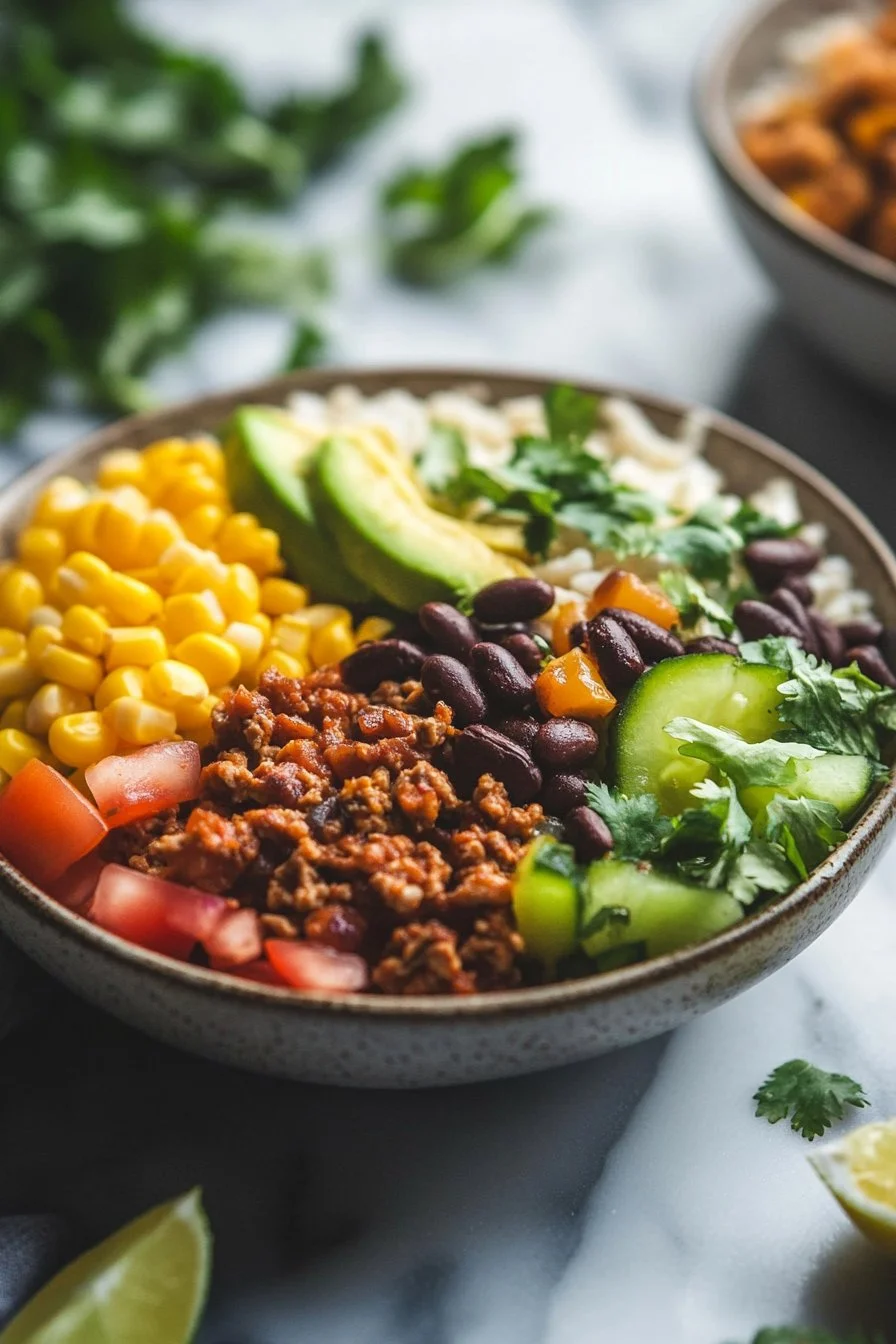 Healthy Turkey Taco Bowl