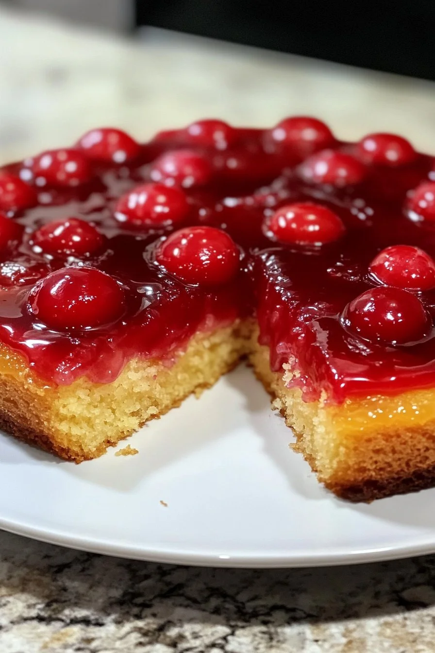 Washington Cherry Upside-Down Cake