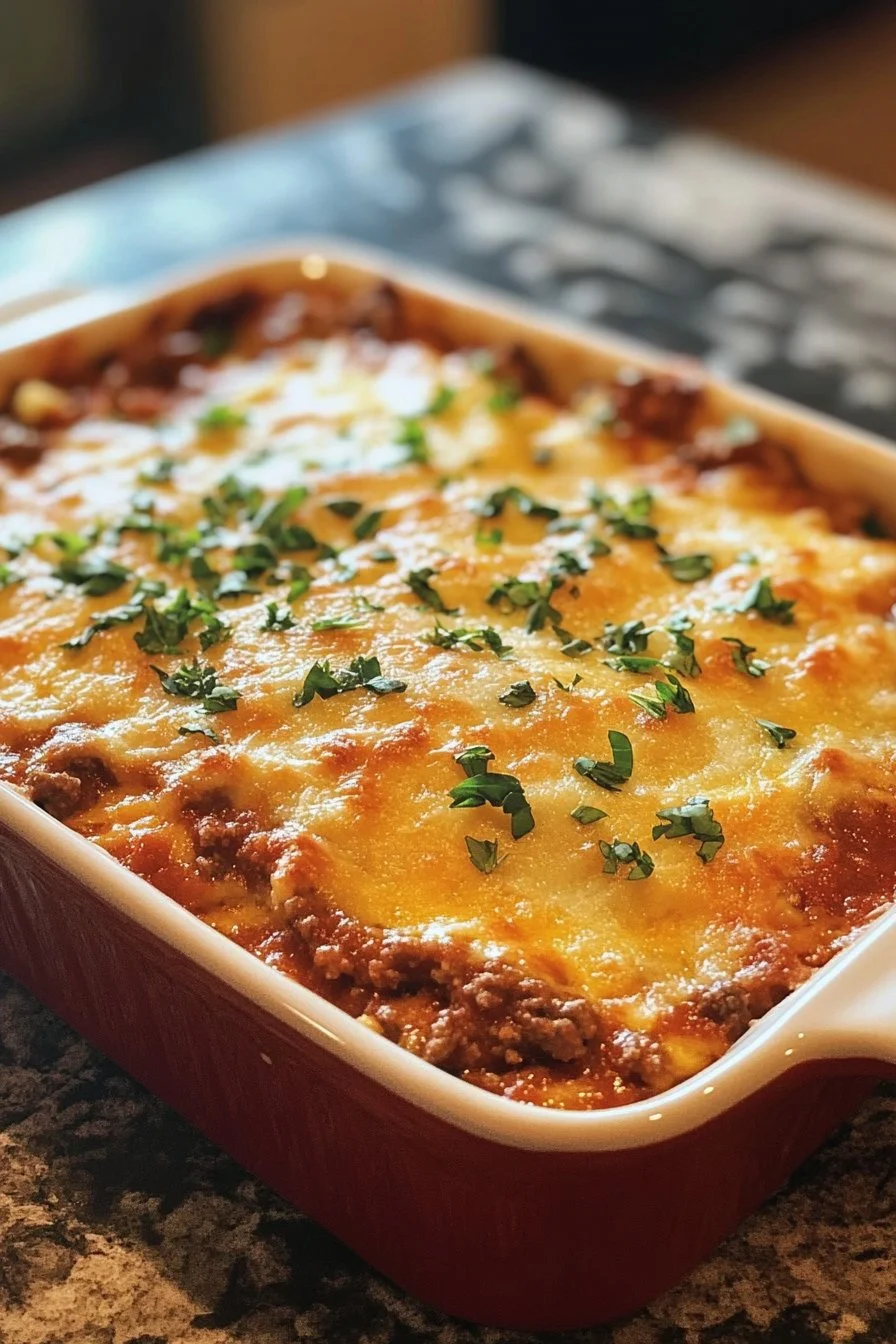 Ground Beef and Zucchini Casserole