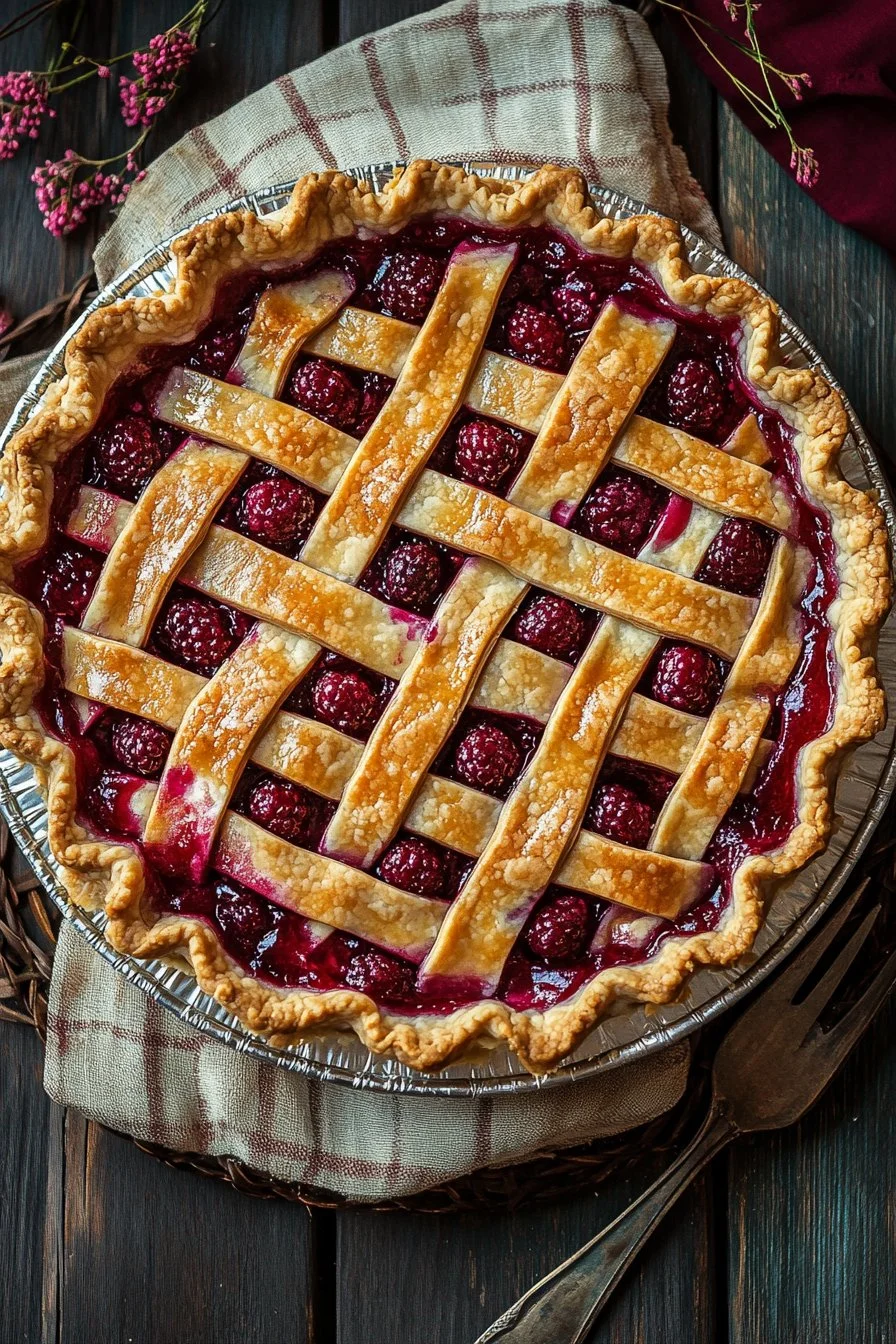 Homemade Razzleberry Pie
