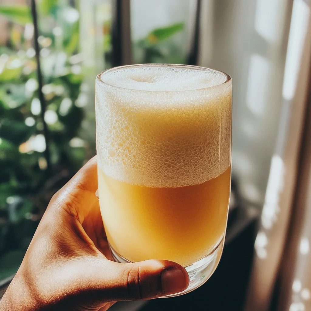 Chick-Fil-A Frosted Lemonade in a glass with a straw.