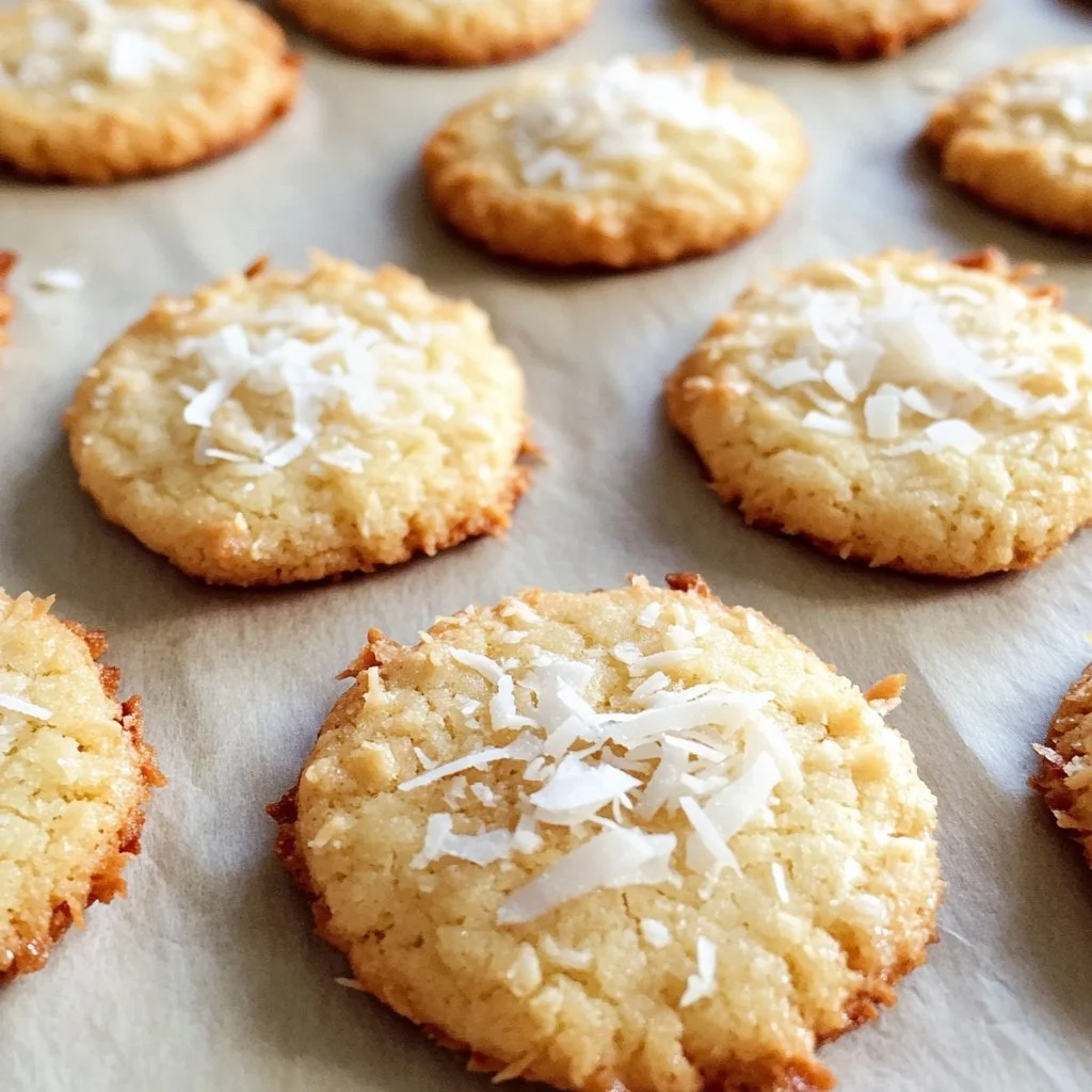 Homemade Coconut Christmas Cookies decorated for the holiday season