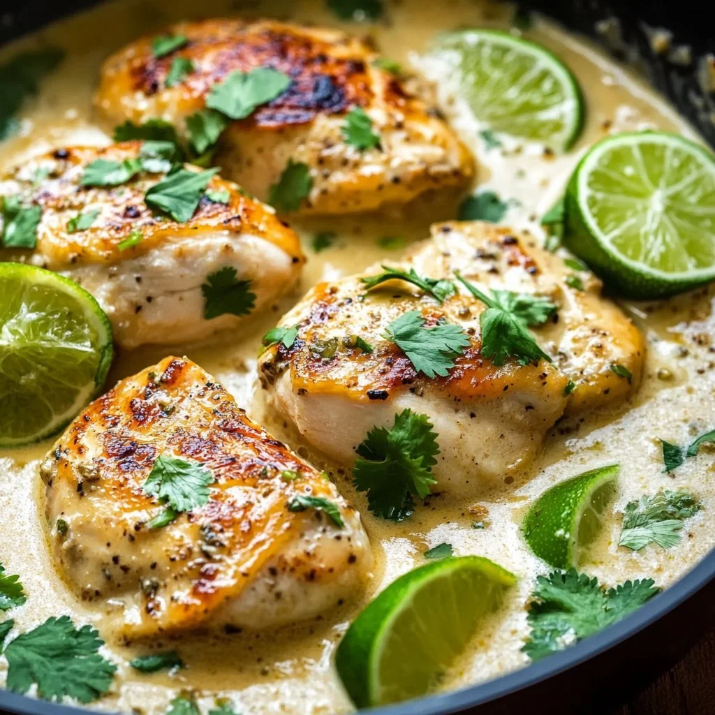 Delicious Coconut Lime Chicken recipe with tropical flavors
