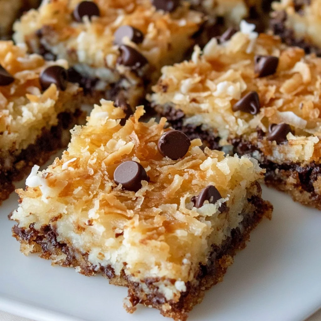 Delicious Magic Cookie Bars made with Eagle Brand ingredients.