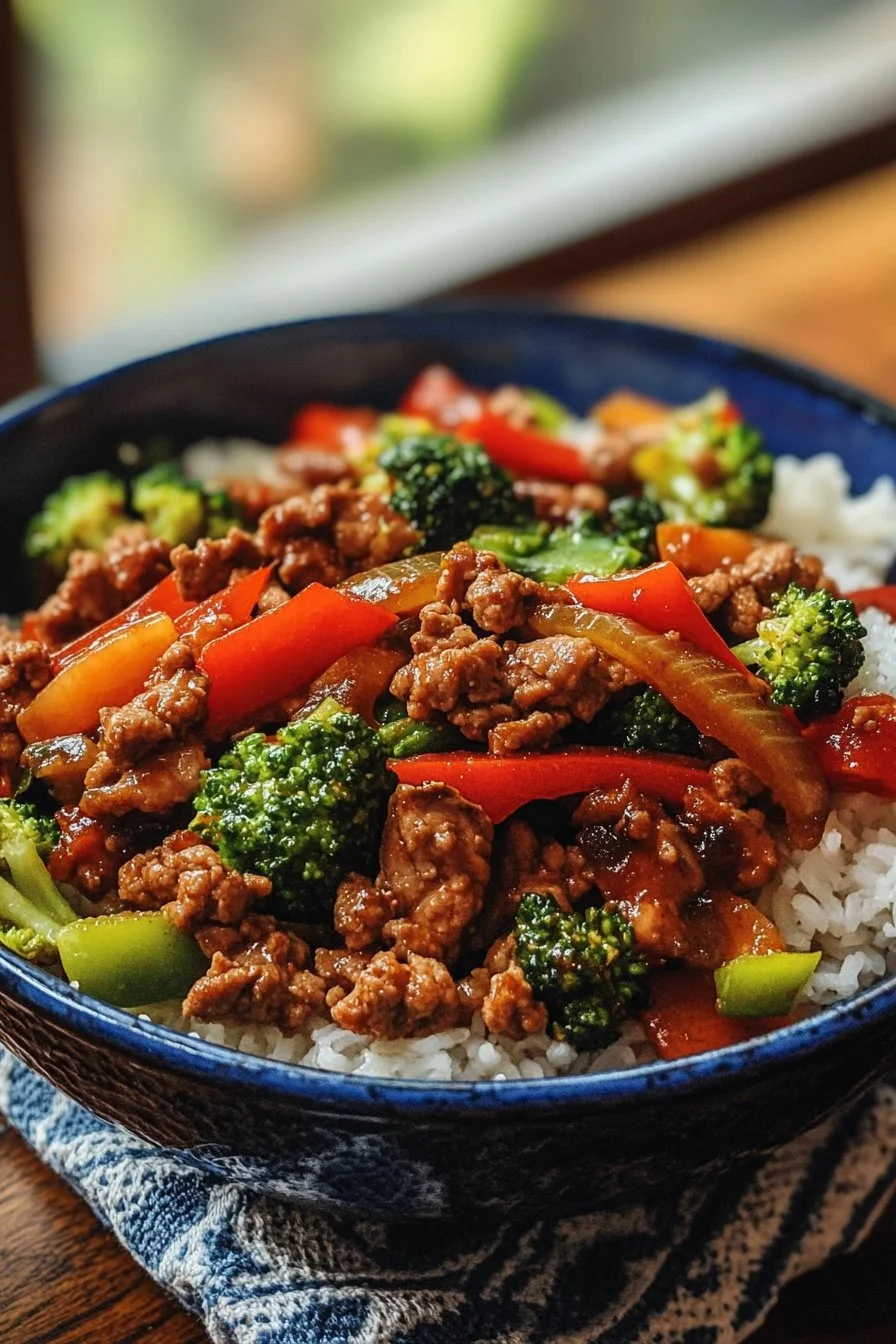 Ground Turkey Teriyaki Stir Fry