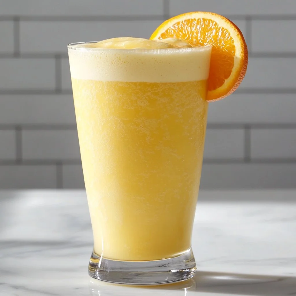 Delicious Orange Julius smoothie with creamy orange flavor and ice