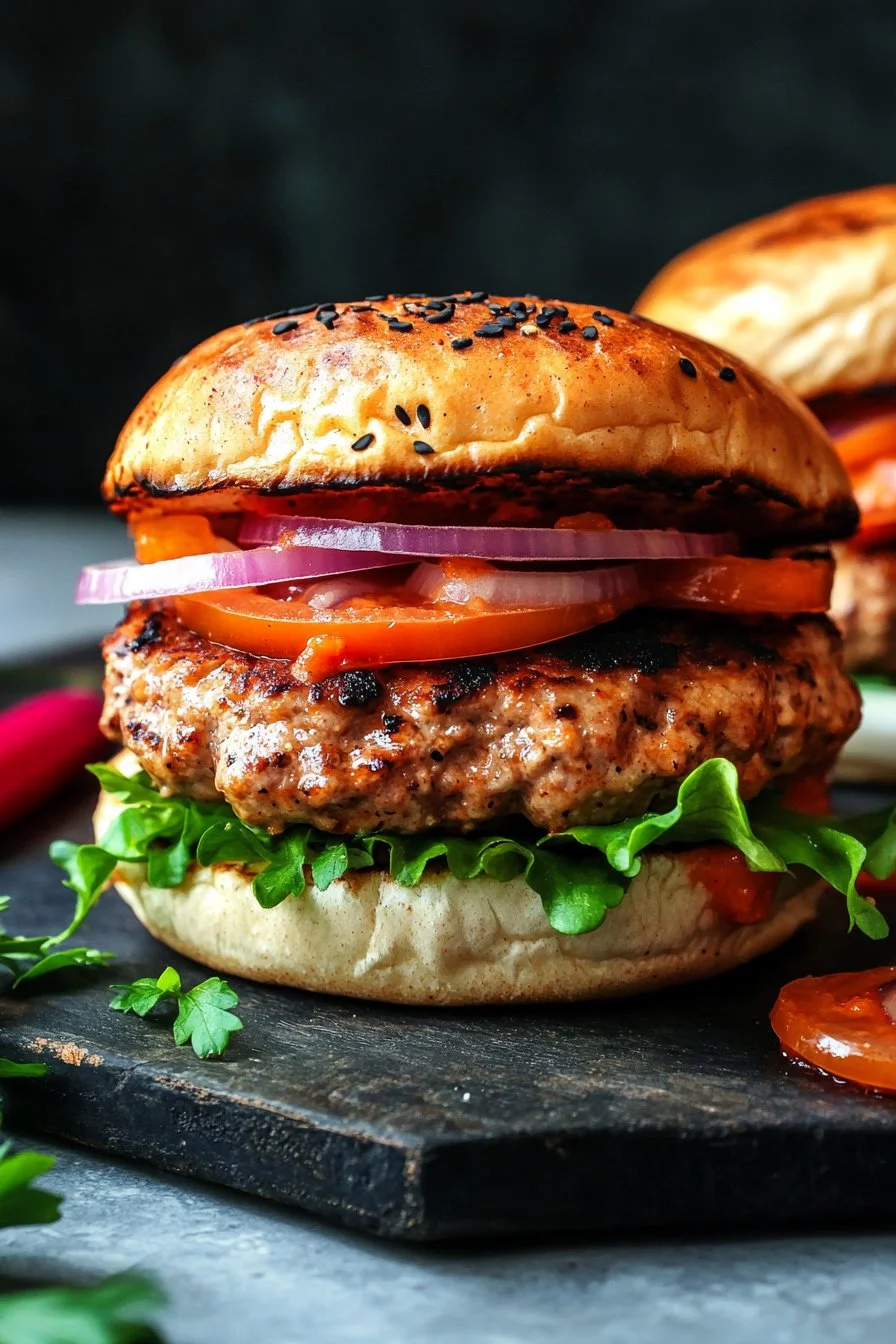 Spicy Southwest Turkey Burgers