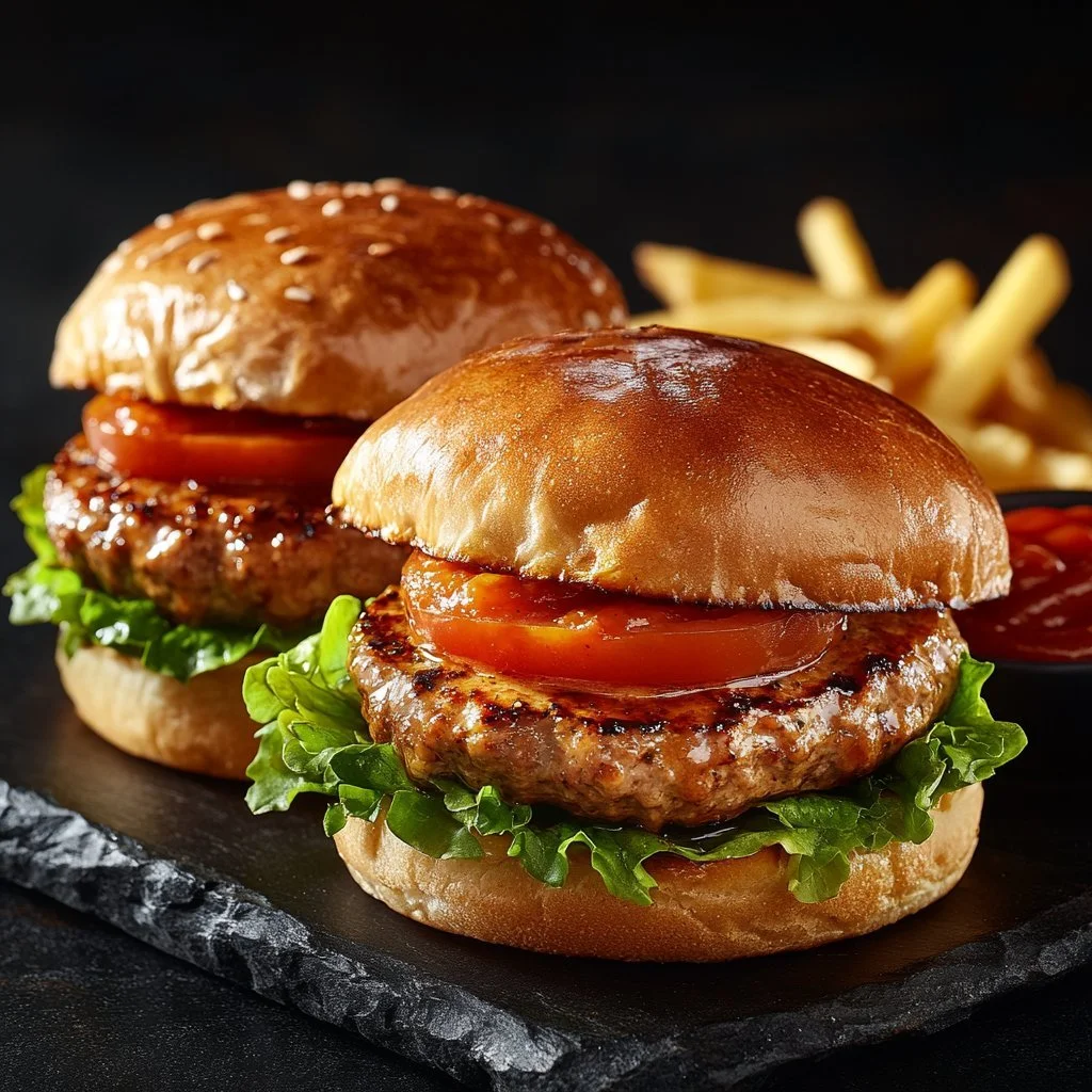 Delicious Spicy Southwest Turkey Burgers served on a plate.