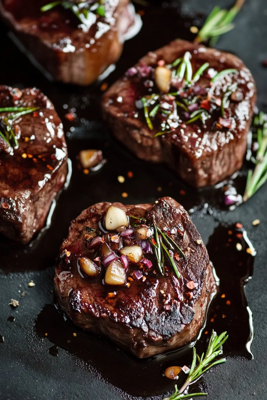 Balsamic-Glazed Venison Steaks
