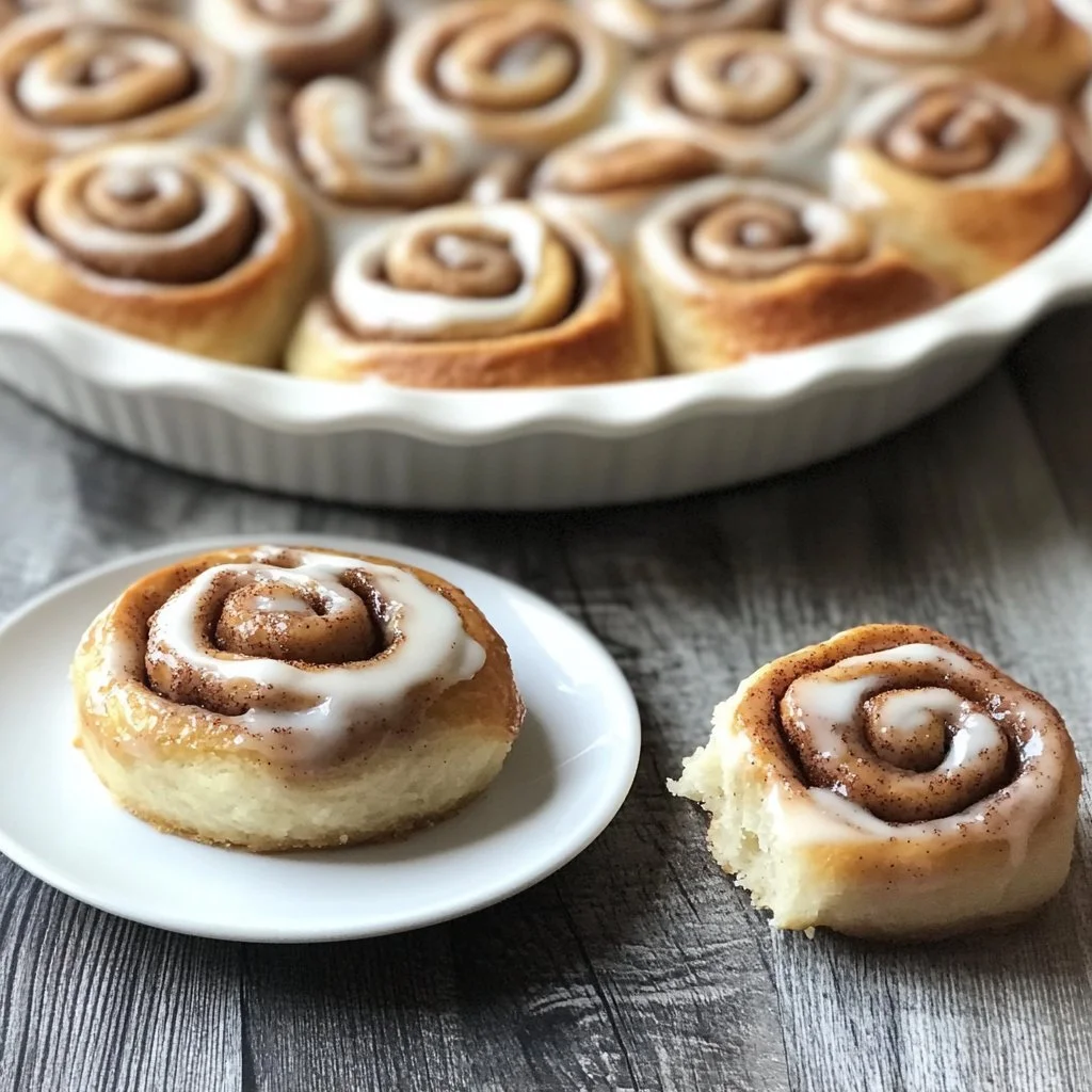 Homemade cinnamon rolls made with fresh milled flour, topped with creamy icing.