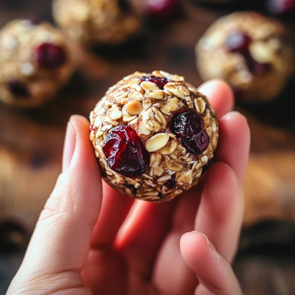 Cranberry Almond Energy Bites - a healthy, nutrient-packed snack