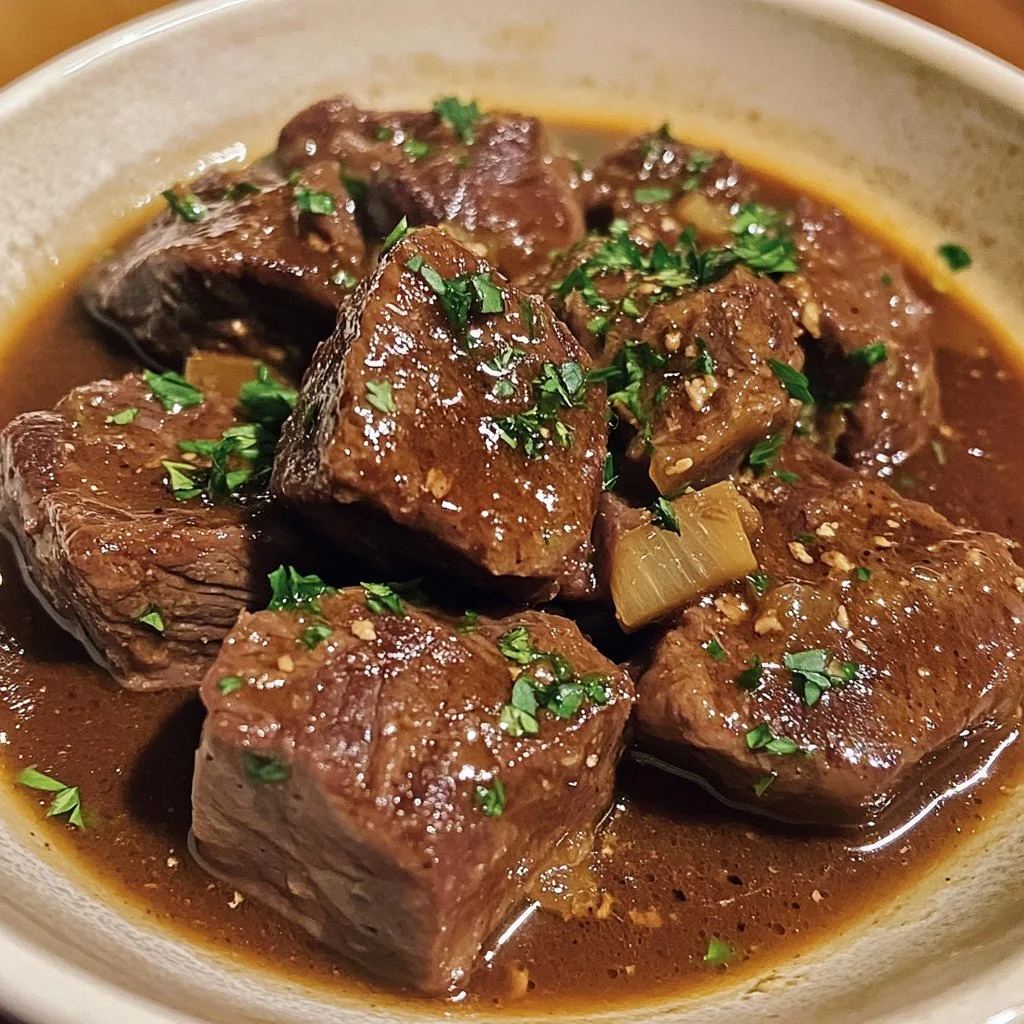Crock Pot venison cube steak cooked to perfection