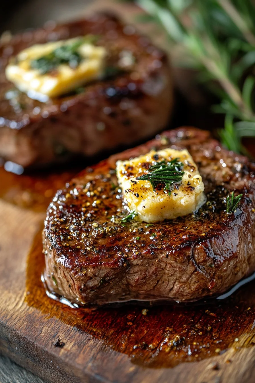 Easy Venison Steaks with Bone Marrow Butter
