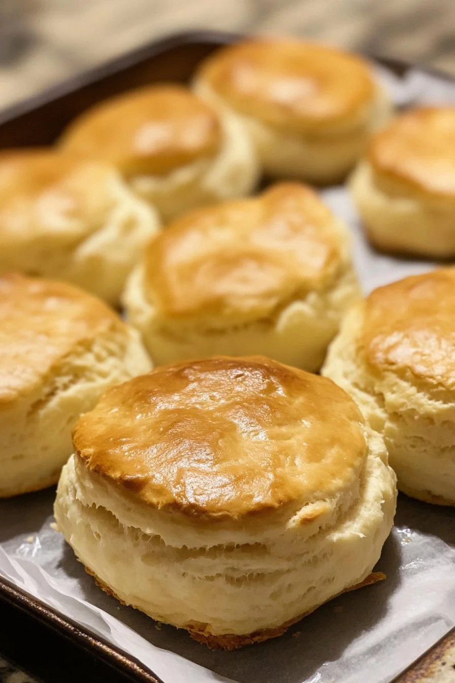 Flaky Sourdough Buttermilk Biscuits