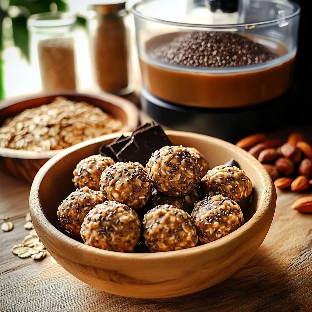 Flax and Chia Seed Energy Bites loaded with nutrients and flavor.