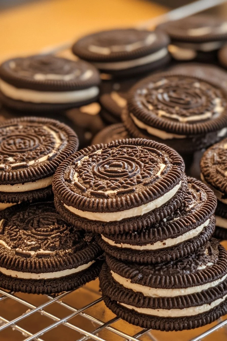 Homemade Sourdough Oreo Cookies