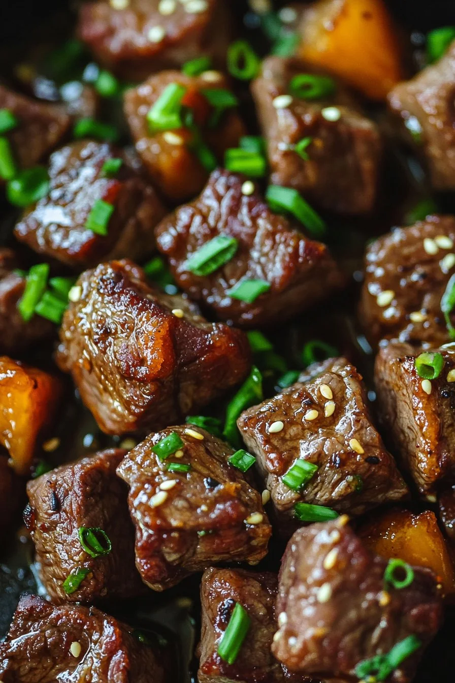 Mouthwatering Slow Cooker Honey Garlic Steak Bites
