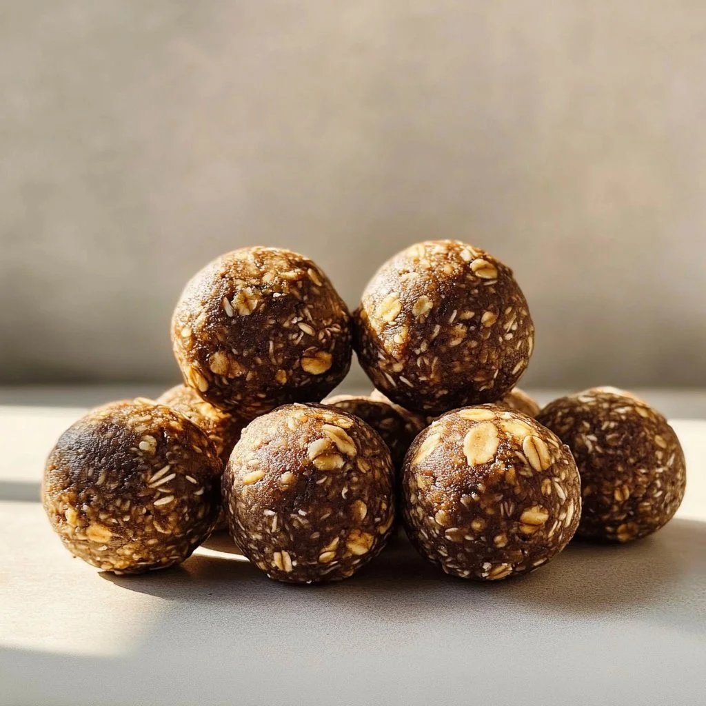 Delicious no-bake chocolate peanut butter oatmeal bars on a white plate
