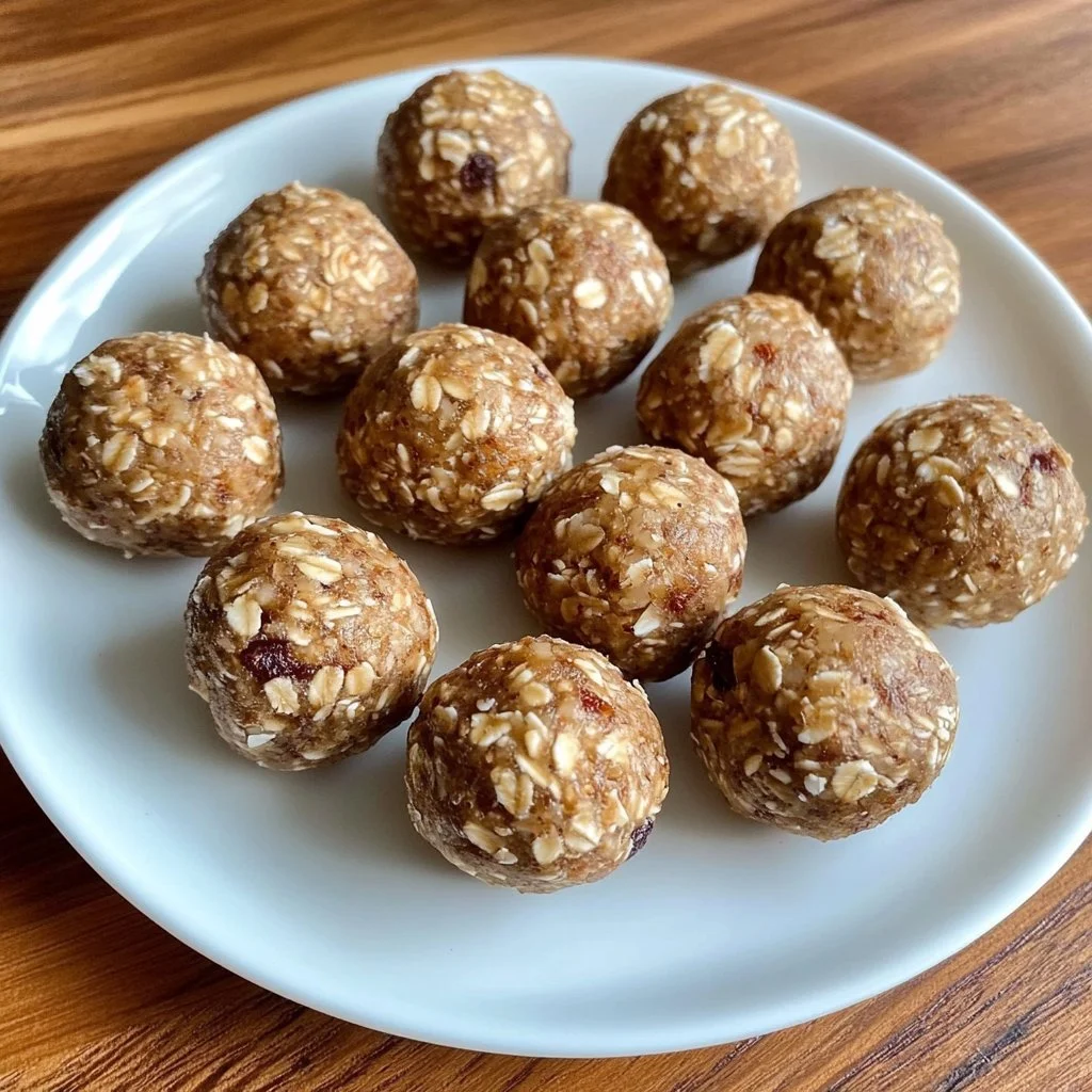 No-Bake Protein Energy Balls made with nuts, oats, and chocolate chips