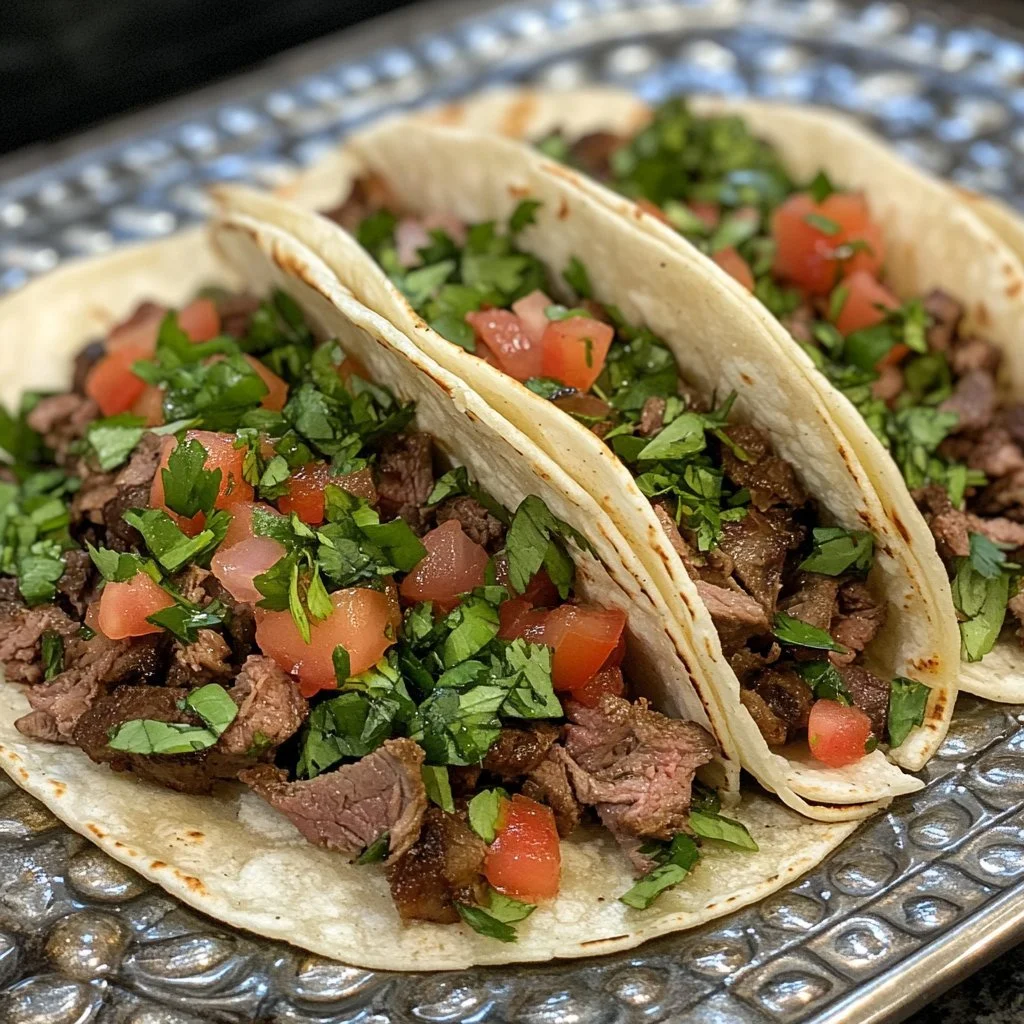 Delicious shredded venison tacos served with fresh toppings and salsa.