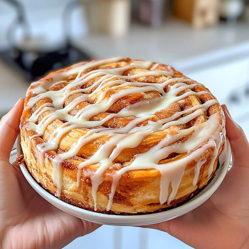Sourdough Discard Cinnamon Roll Focaccia with cinnamon and icing