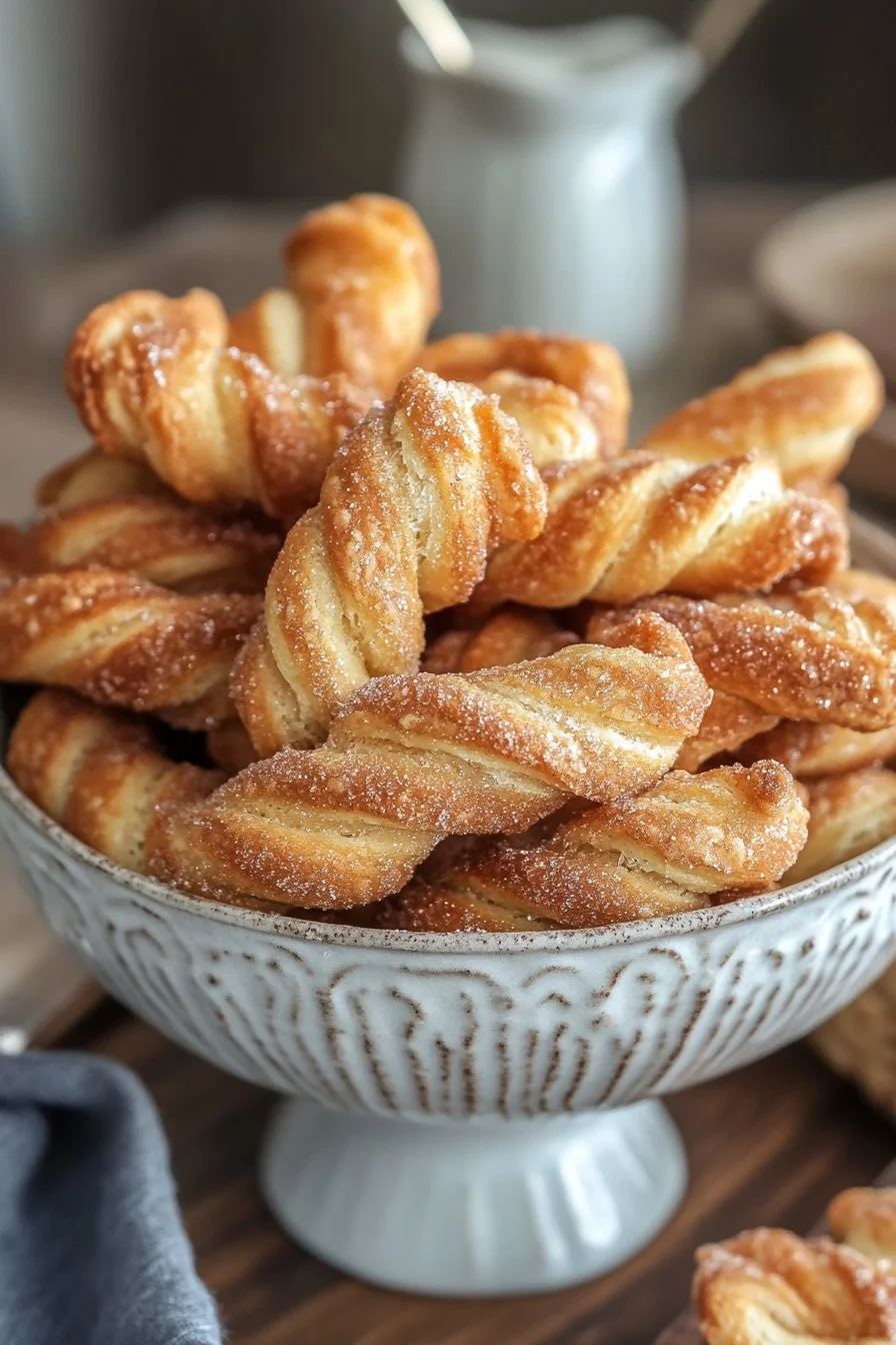 Sourdough Discard Cinnamon Sugar Twists
