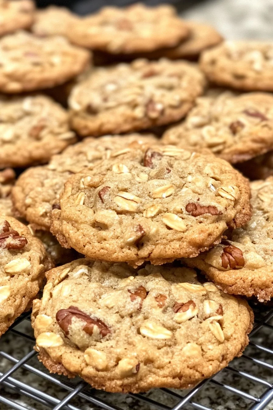 Sourdough Pecan Pie Oatmeal Cookies