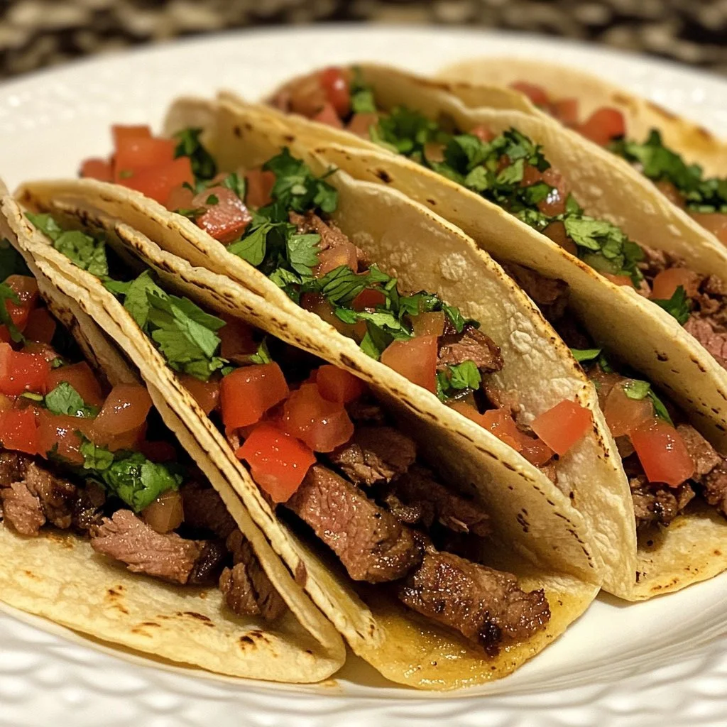 Delicious venison street tacos garnished with fresh toppings