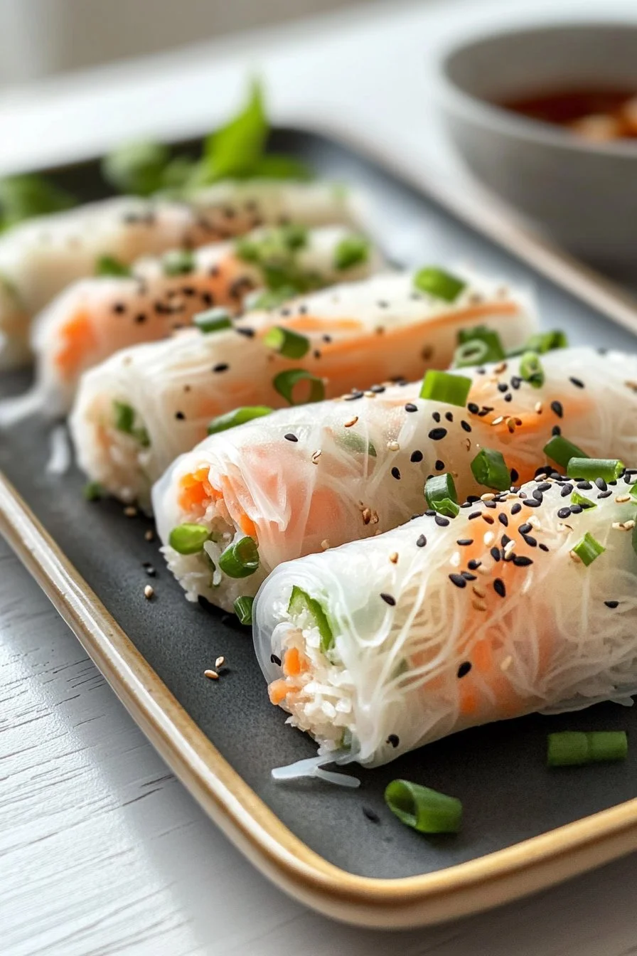 Air Fryer Rice Paper Noodle Rolls